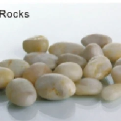 0.8-1CM, WHITE River Rocks PEBBLES (10lbs/bag)WHITE, 10 LBS/BAG