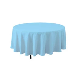 108’’ BLUE ROUND TABLE COVER