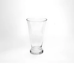 10"H X 5.5” GLASS CONE CUP VASE