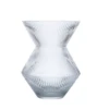 10”H X 7.75” GLASS FLUTED URN VASE -Floral Magic 10h x 775 glass fluted urn vase