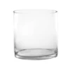 12" X 12" CLEAR GLASS CYLINDER VASE -Floral Magic 12 x 12 clear glass cylinder vase