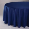 120” ROUND ROYAL BLUE POLYESTER TABLECLOTH -Floral Magic 120 round royal blue polyester tablecloth