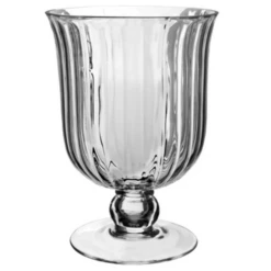12.5"h X 8.5" AMELIA CRYSTAL GLASS COMPOTE/PEDESTAL
