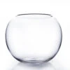 12"D X 9"H CLEAR GLASS FISH/BUBBLE BOWL (8.5" OPENING) -Floral Magic 12d x 9h clear glass fish bubble bowl 85 opening