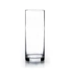 12"H X 5" CLEAR GLASS CYLINDER VASE -Floral Magic 12h x 5 clear glass cylinder vase