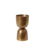 14.75”H X 7.75” GOLD METAL LUMOS FOOTED URN 2 14.75”H X 7.75” GOLD METAL LUMOS FOOTED URN -Floral Magic 1475h x 775 gold metal lumos footed urn