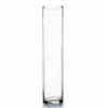 18"H X 4" CLEAR GLASS CYLINDER VASE -Floral Magic 18h x 4 clear glass cylinder vase