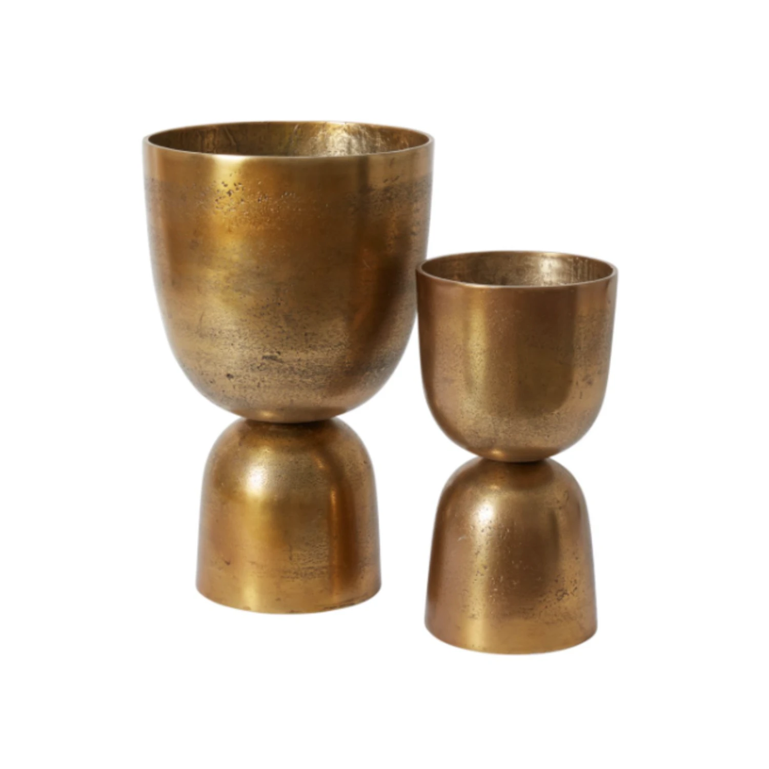 19”H X 12” GOLD METAL LUMOS FOOTED URN 6 19”H X 12” GOLD METAL LUMOS FOOTED URN - Image 4