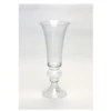 21.75”H X 10” CLEAR GLASS REVERSIBLE TRUMPET VASE -Floral Magic 2175h x 10 clear glass reversible trumpet vase