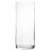 24"H X 10" CLEAR GLASS CYLINDER VASE -Floral Magic 24h x 10 clear glass cylinder vase