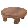 3.25” X 10” 2.75”H X 8” TABLE TEAK WOOD STAND -Floral Magic 325 x 10 275h x 8 table teak wood stand