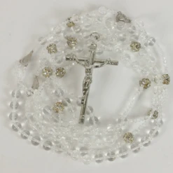 36’’ CLEAR GLASS BEAD LASSO