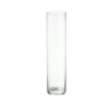 40"H X 8" CLEAR GLASS CYLINDER VASE -Floral Magic 40h x 8 clear glass cylinder vase