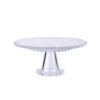 4.5’H X 8.5” BEADED CAKE STAND -Floral Magic 45h x 85 beaded cake stand