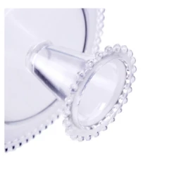 4.5’H X 8.5” BEADED CAKE STAND -Floral Magic 45h x 85 beaded cake stand 2