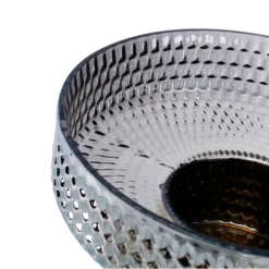 4”H X 9” AMBER STUDED GLASS -Floral Magic 4h x 9 amber studed glass 3