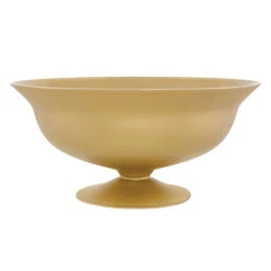 5"h X 10.5 GLASS FOOTED CHAMPAGNE GOLD COMPOTE