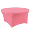 60'' ROUND PINK SPANDEX TABLE COVER -Floral Magic 60 round pink spandex table cover