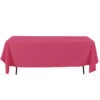 60 X 126 MAGENTA RECTANGLE POLYESTER TABLE COVER 1 60 X 126 MAGENTA RECTANGLE POLYESTER TABLE COVER -Floral Magic 60 x 126 magenta rectangle polyester table cover