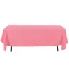 60 X 126’’ PINK RECTANGLE POLYESTER TABLE COVER -Floral Magic 60 x 126 pink rectangle polyester table cover