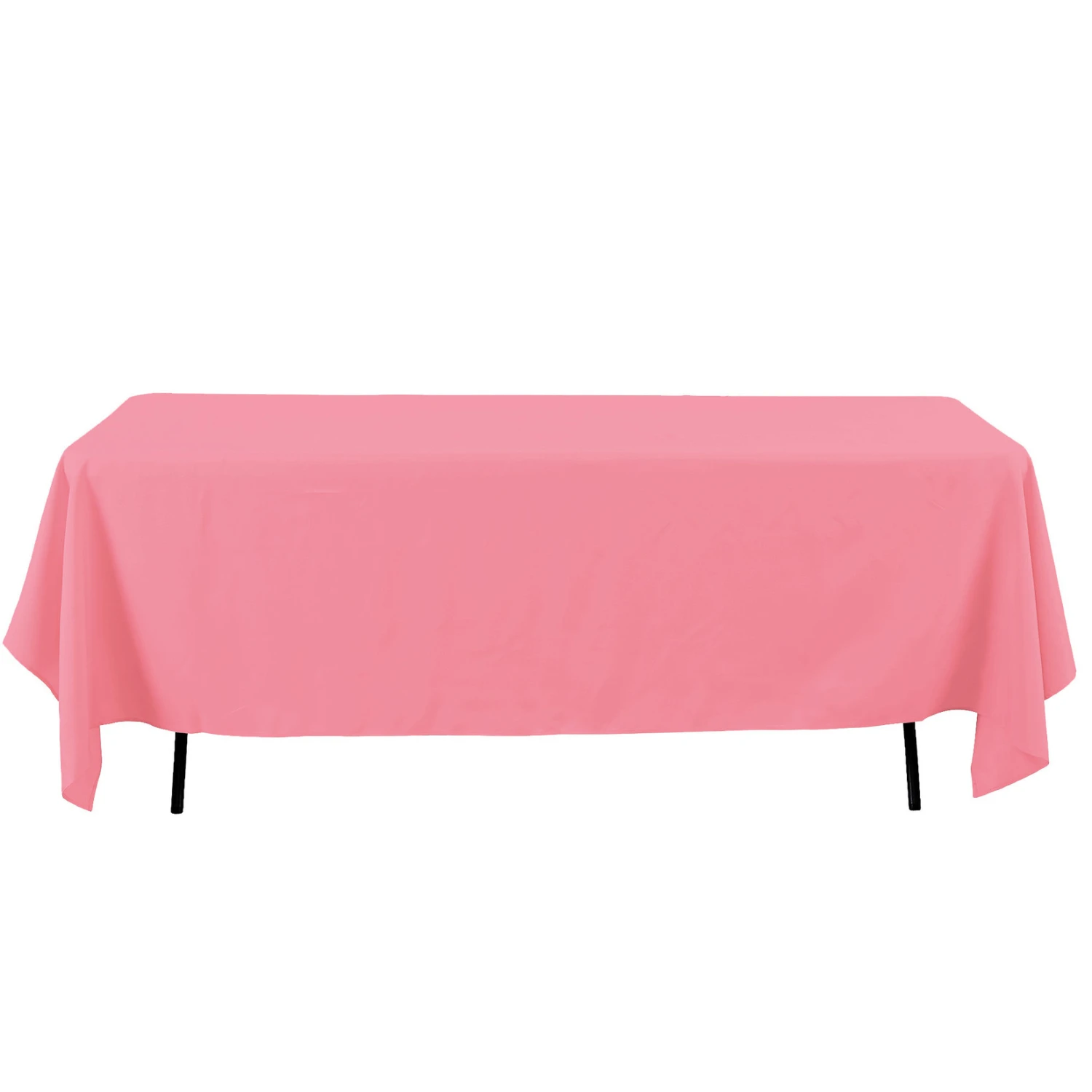 60 X 126’’ PINK RECTANGLE POLYESTER TABLE COVER 3 60 X 126’’ PINK RECTANGLE POLYESTER TABLE COVER