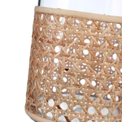 8.75”H X 5” BOHO STYLE CANE BUD VASE -Floral Magic 875h x 5 boho style cane bud vase 2