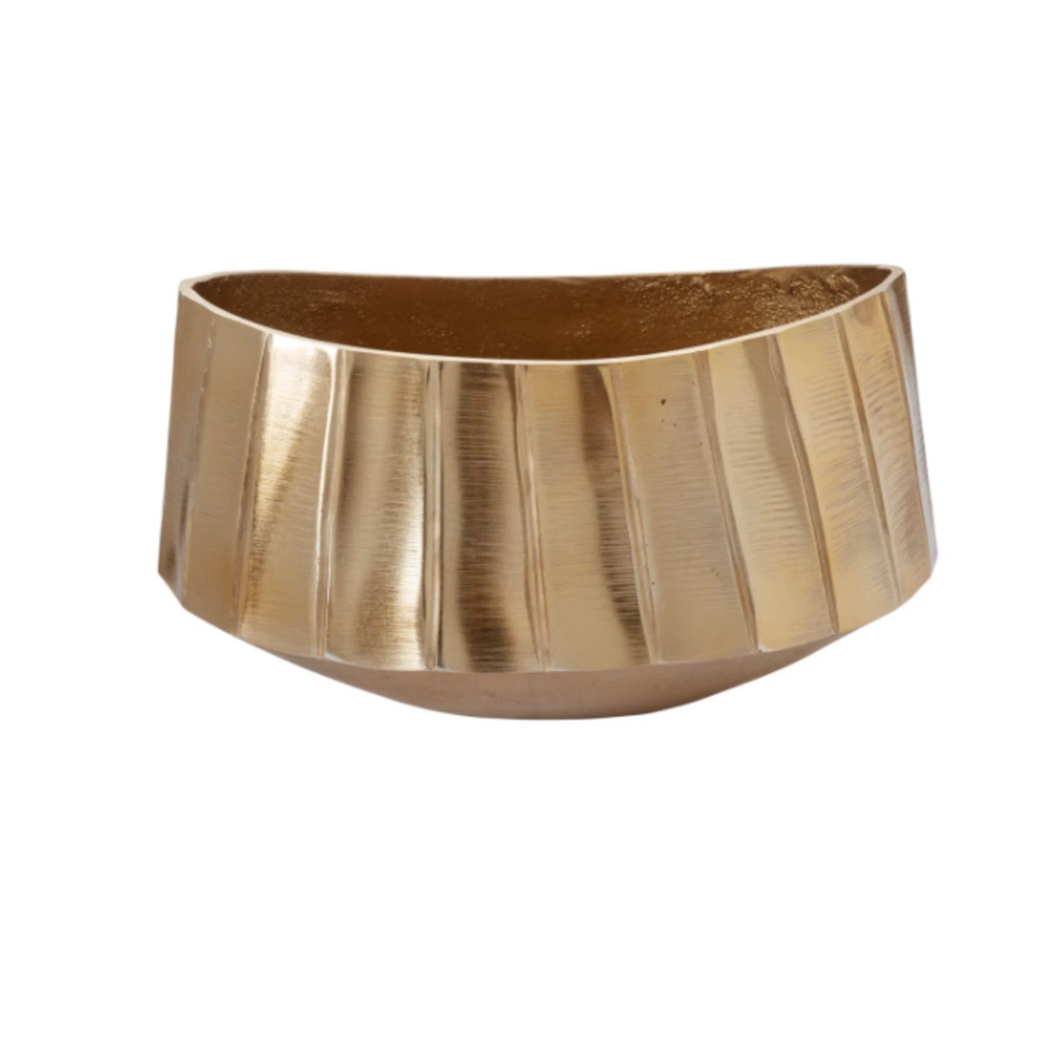 8”H X 10.5” X 7.25” GOLD METAL OVAL HELENA BOAT 3 8”H X 10.5” X 7.25” GOLD METAL OVAL HELENA BOAT