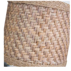 8”H X 4” BOHO STYLE BURLAP WICKER BUD VASE -Floral Magic 8h x 4 boho style burlap wicker bud vase 5