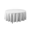 90'' ROUND POLYESTER TABLECOVER WHITE 1 90'' ROUND POLYESTER TABLECOVER WHITE -Floral Magic 90 round polyester tablecover white