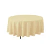 90'' ROUND POLYESTER TABLECOVER,IVORY -Floral Magic 90 round polyester tablecoverivory