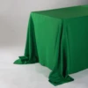 90" X 132" EMERALD RECTANGLE TABLE COVER -Floral Magic 90 x 132 emerald rectangle table cover