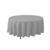 90''SILVER ROUND POLYESTER TABLECOVER -Floral Magic 90silver round polyester tablecover