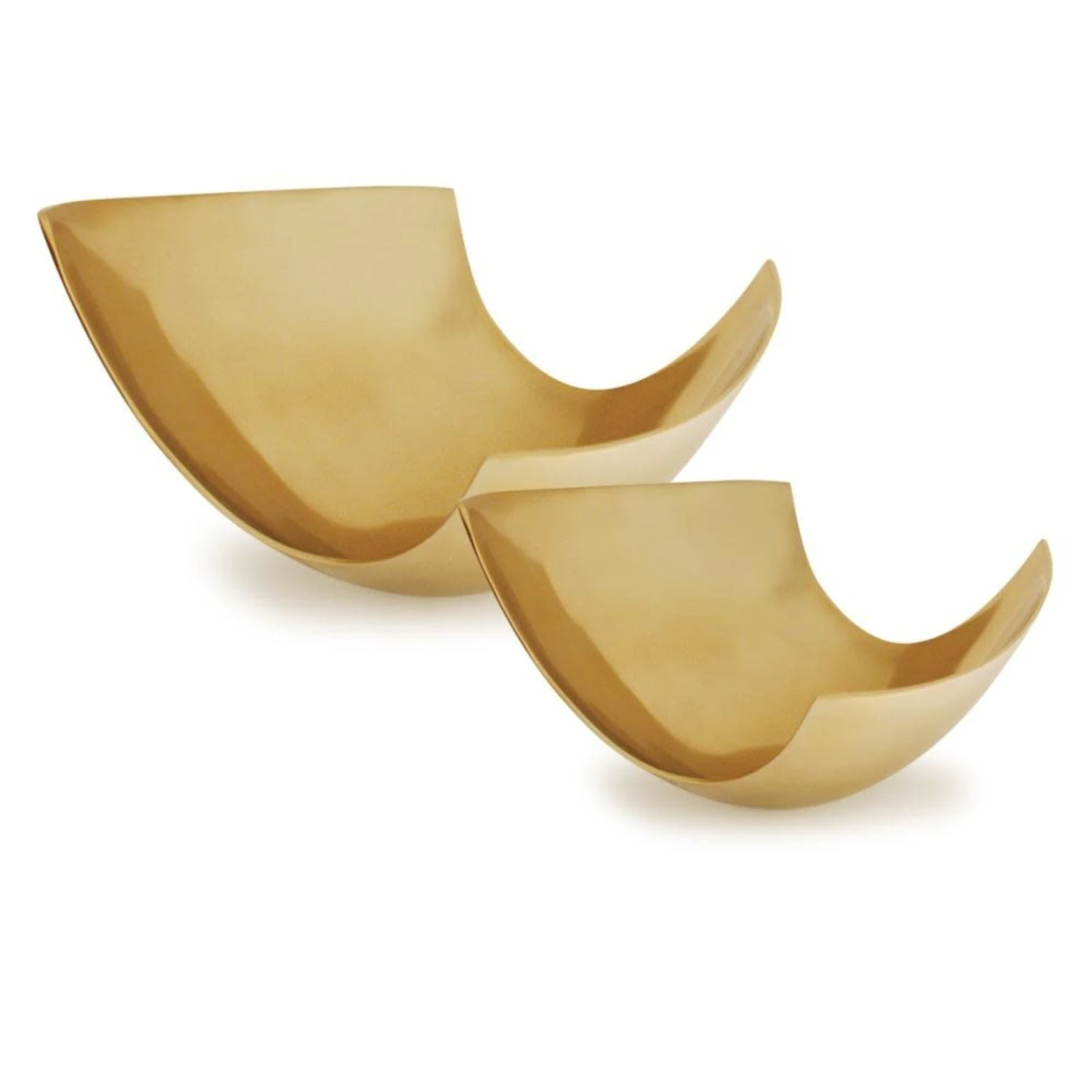 9.75”H X 14” X 12” GOLD MODERN OVAL METAL 4 9.75”H X 14” X 12” GOLD MODERN OVAL METAL - Image 2