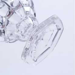 9”h X 7” THICK GLASS PEDESTAL VASE -Floral Magic 9h x 7 thick glass pedestal vase 3