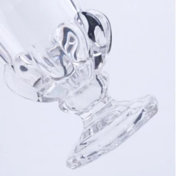 9”h X 7” THICK GLASS PEDESTAL VASE -Floral Magic 9h x 7 thick glass pedestal vase 4