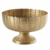10'' X 6.5’'H GOLD METAL LITA COMPOTE (AD) -Floral Magic accent decor 10 x 65h gold metal lita compote ad