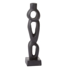 10.25" X 2.5" BLACK POZAS CANDLESTICK