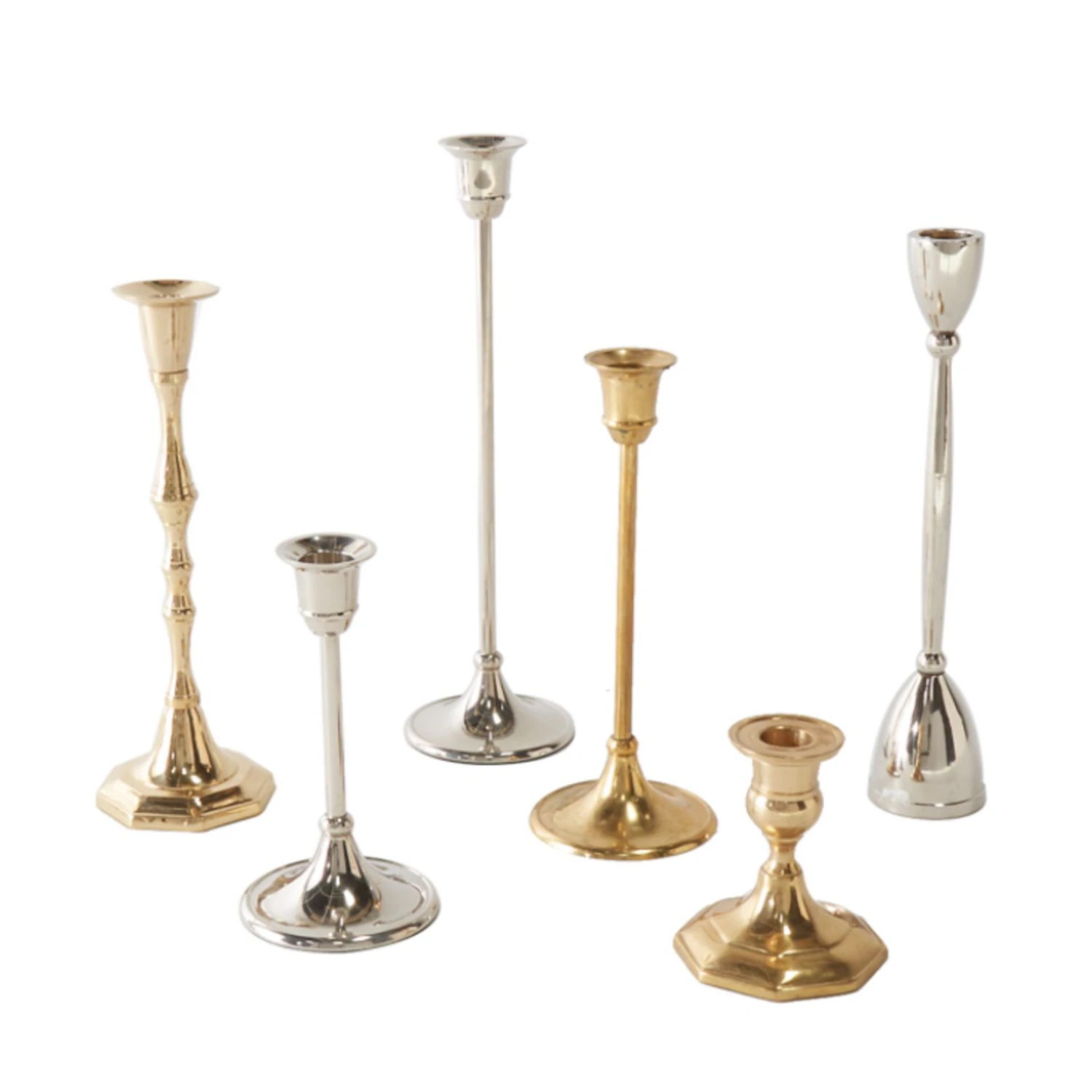 10.25”H X 2.25” ANTIQUE SILVER CANDLE STICK 4 10.25”H X 2.25” ANTIQUE SILVER CANDLE STICK - Image 2