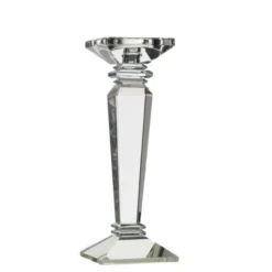 10.75"H X 4" CRYSTAL CANDLE STICK (AD)