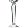 12.5"H X 4" CRYSTAL CANDLE STICK (AD) -Floral Magic accent decor 125h x 4 crystal candle stick ad