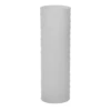 12.5”H X 4.25” WHITE FROSTED GLASS KYRENIA VASE -Floral Magic accent decor 125h x 425 white frosted glass kyreni