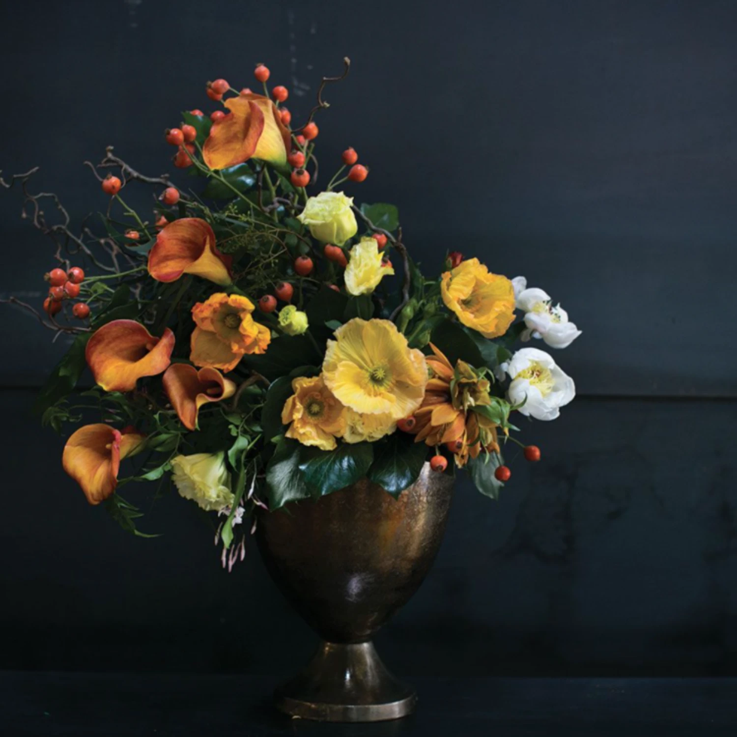 Floral Magic -Floral Magic accent decor 125h x 975 burnt silver arsenal metal 1