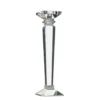 14.75"H X 4" CRYSTAL CANDLE STICK (AD) 2 14.75"H X 4" CRYSTAL CANDLE STICK (AD) -Floral Magic accent decor 1475h x 4 crystal candle stick ad