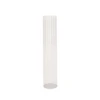 17.75”H X 3.5” CHIMNEY OPTIC GLASS SLEEVE (OPEN AT THE BOTTOM AND THE TOP) 1 17.75”H X 3.5” CHIMNEY OPTIC GLASS SLEEVE (OPEN AT THE BOTTOM AND THE TOP) -Floral Magic accent decor 1775h x 35 chimney optic glass sleeve