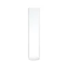 18”H X 4”D GLASS CHIMNEY TUBE OPEN AT THE BOTTOM AND THE TOP (AD) -Floral Magic accent decor 18h x 4d glass chimney tube open at t