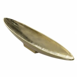 2.25"H X 4.5"W X 23.75" LONG GOLD METAL DENVER BOAT
