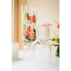 31.25”h X 8.5” GLASS VIVACE VASE REVERSIBLE 11 31.25”h X 8.5” GLASS VIVACE VASE REVERSIBLE -Floral Magic accent decor 3125h x 85 glass vivace vase reversib 4