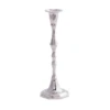 3.25'' X 9.25’’H SILVER ANTIQUE CANDLESTICK -Floral Magic accent decor 325 x 925h silver antique candlestick