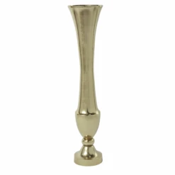 37"h X 8" GOLD MERCI VASE