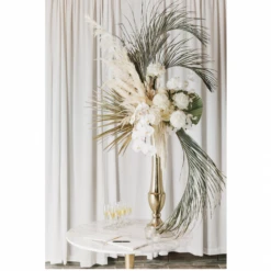 37"h X 8" GOLD MERCI VASE -Floral Magic accent decor 37h x 8 gold merci vase 3